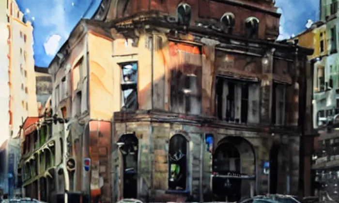 Dumetovský dům – akvarel