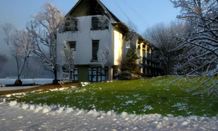 Dva špýchary usedlosti čp. 1 – zima