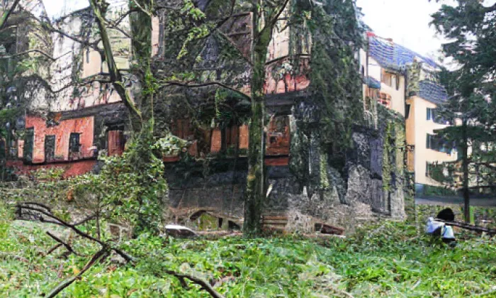 Dvořákovy sady (Opava-Město) – noc