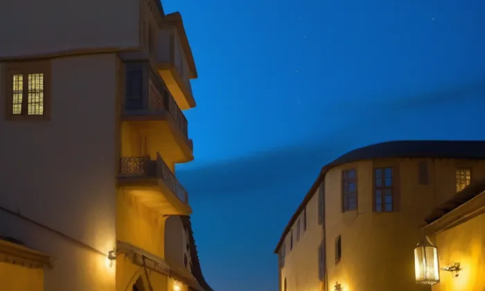 Dvoupatrové sklepy domu Mha – iluminace