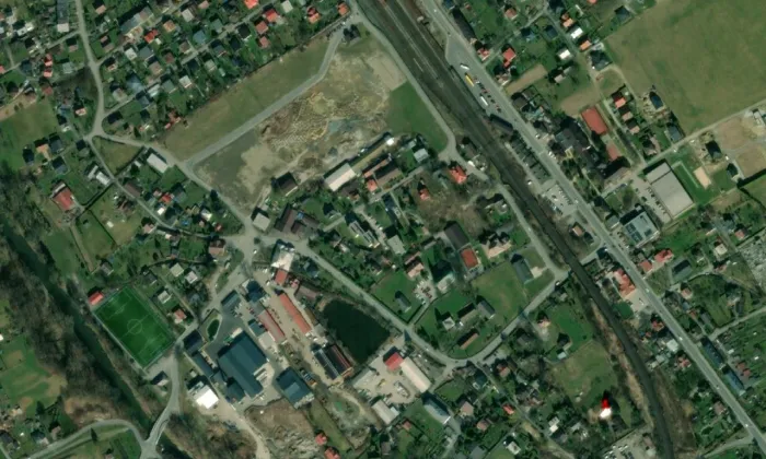 evangelická škola Emaus – letecký pohled