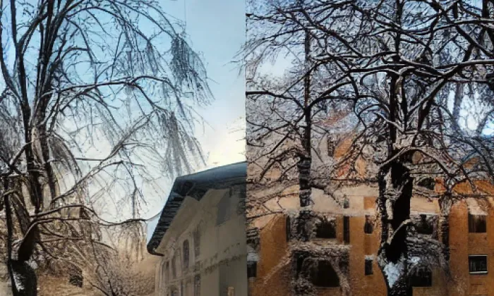 Evangelický kostel (Žatec) – zima