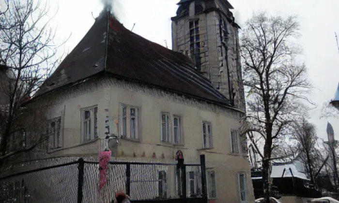 Evangelický kostel (Čenkovice) – jaro