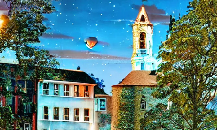 evangelický kostel (Boskovice) – noc