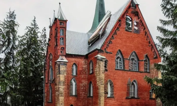 Evangelický kostel (Hlučín) – zima