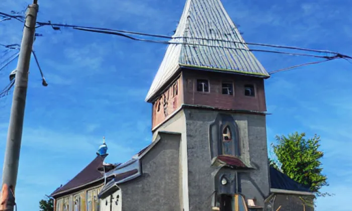Evangelický kostel (Horní Blatná) – zima