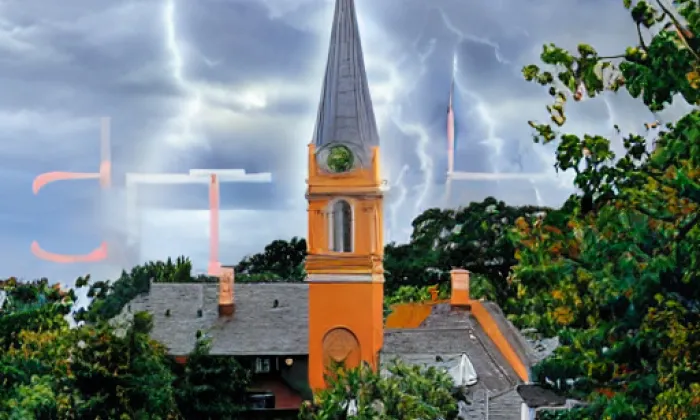 Evangelický kostel (Suchdol nad Odrou) – podzim