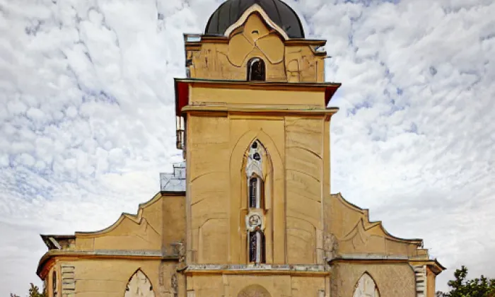 Evangelický kostel apoštolů Petra a Pavla Na Nivách – noc