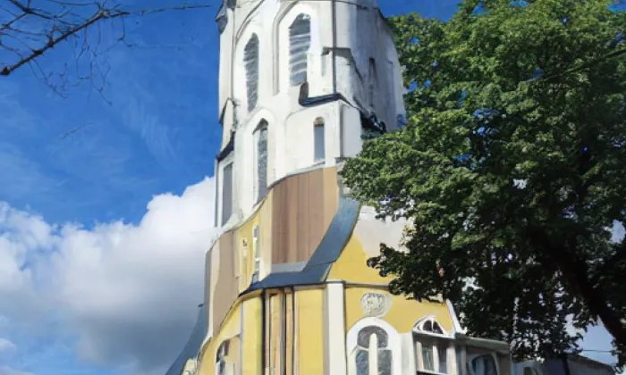 evangelický kostel Chrám pokoje – podzim