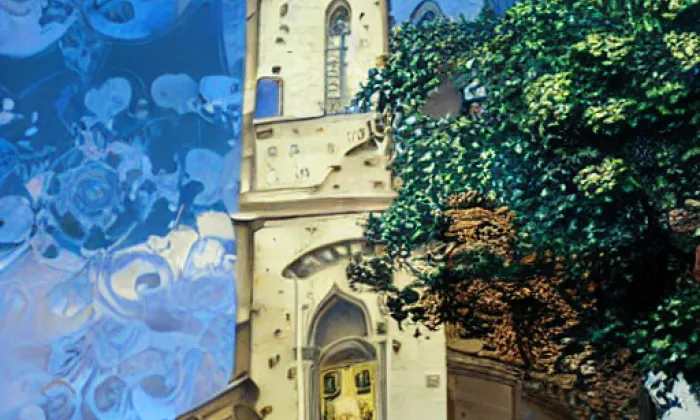 evangelický kostel Chrám pokoje – iluminace