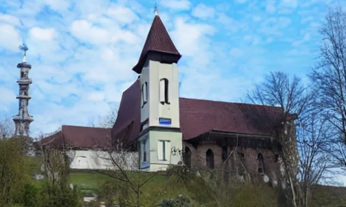 Evangelický kostel Dolní Poustevna – iluminace