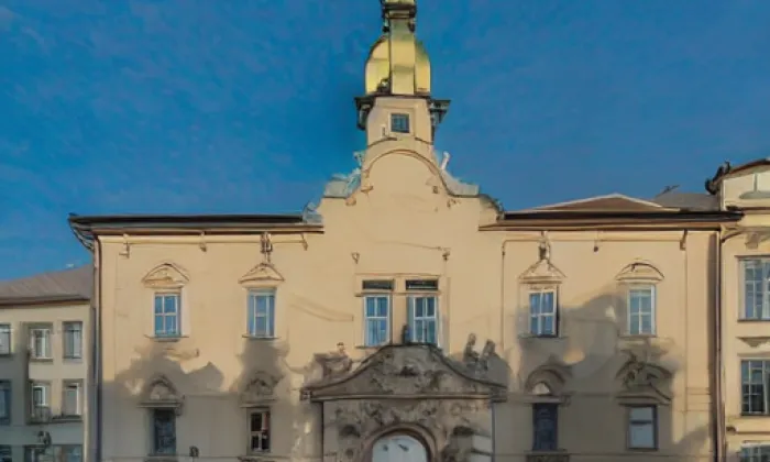 evangelický kostel v Českých Budějovicích – podzim