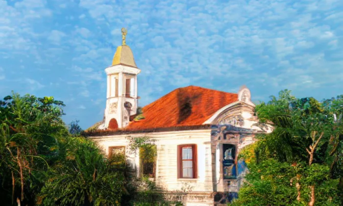 evangelický kostel v Dvakačovicích – summer