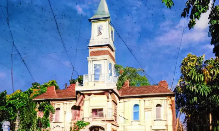 evangelický kostel v Horních Vilémovicích – léto