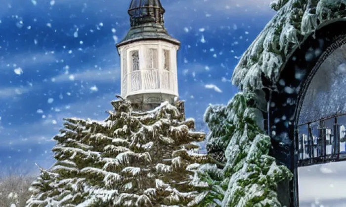 evangelický kostel v Janských Lázních – winter