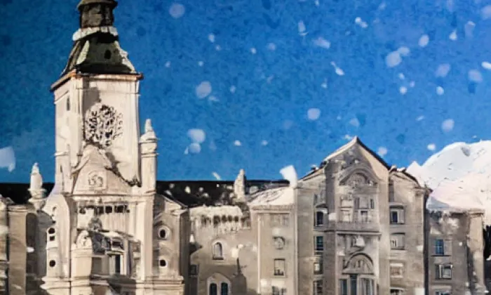 evangelický kostel v Jihlavě – winter