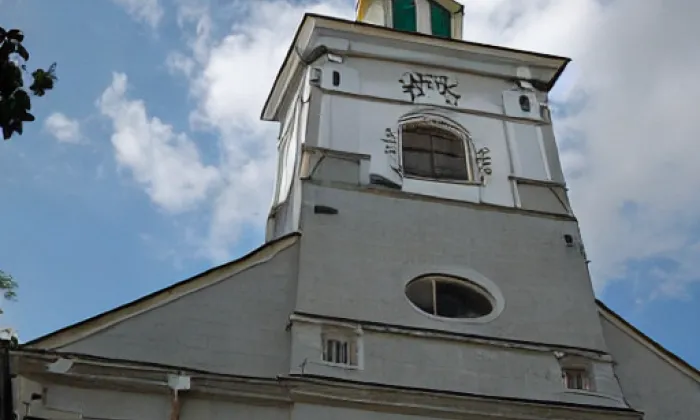 evangelický kostel v Jimramově – jaro