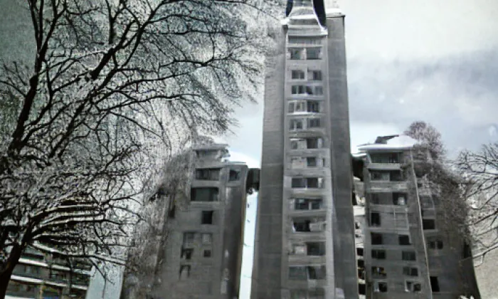 evangelický kostel v Krnově – winter
