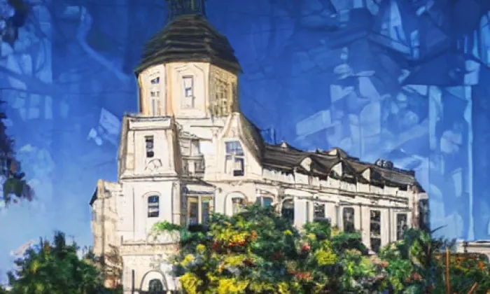 evangelický kostel v Krouně – summer
