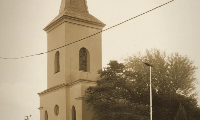 evangelický kostel v Mělnickém Vtelně – historical