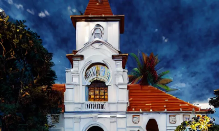evangelický kostel v Moravči – summer