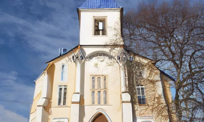 evangelický kostel v Nosislavi – podzim