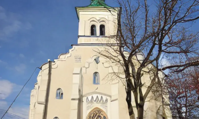 evangelický kostel v Nosislavi – léto
