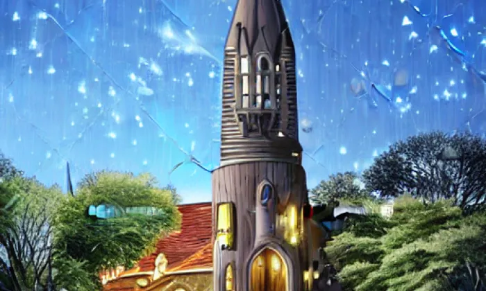 evangelický kostel v Trutnově – noc