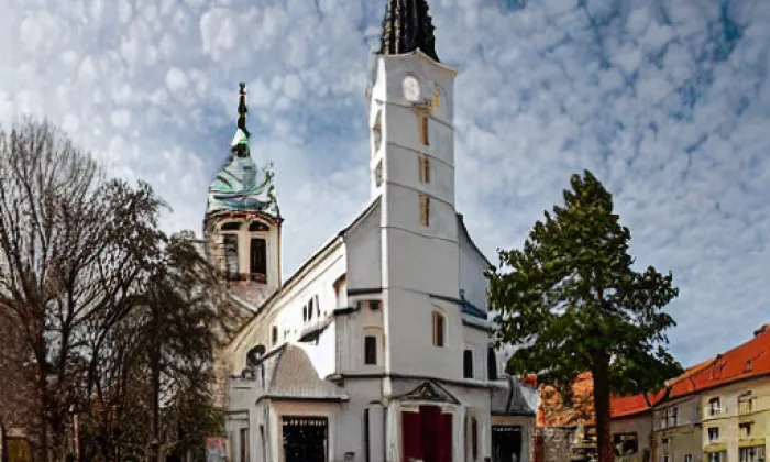 evangelický kostel ve Střešovicích – summer