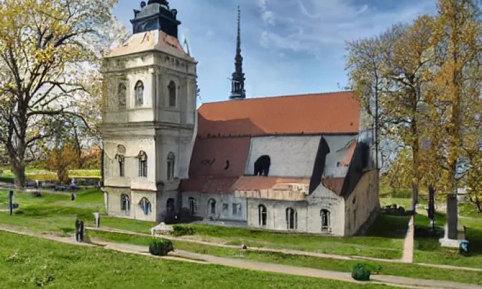 evangelický kostel ve Strážném – léto