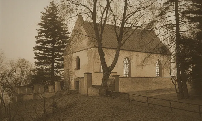 evangelický kostel ve Strměchách – historical