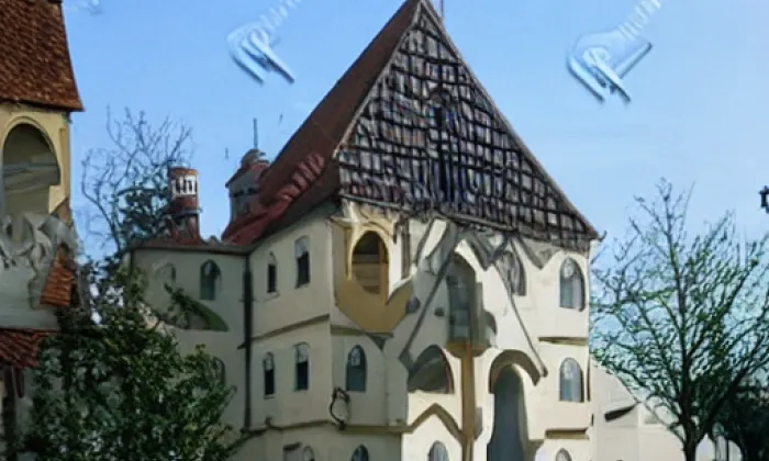 evangelický kostel ve Vysoké – iluminace
