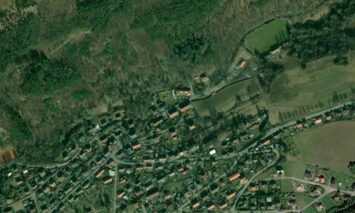 Fürstenberská huť – letecký pohled