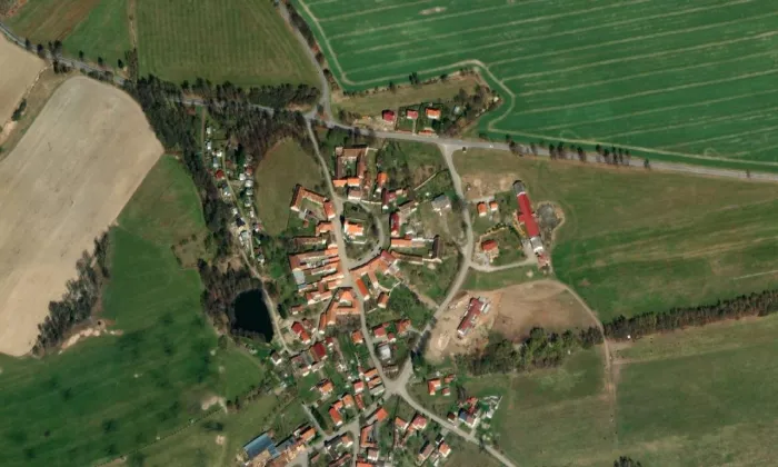 Fara (Čakov) – letecký pohled