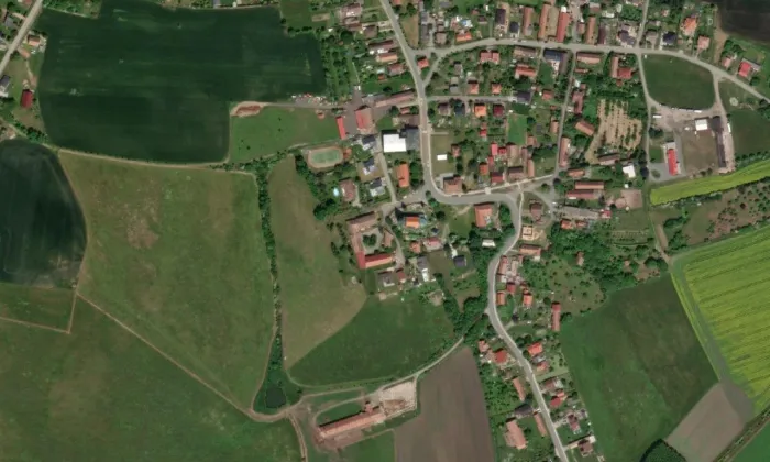 Fara (Osice) – letecký pohled