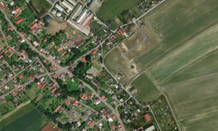 Fara (Suchdol nad Odrou) – letecký pohled