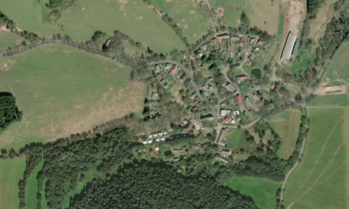 Fara (Vidžín) – letecký pohled