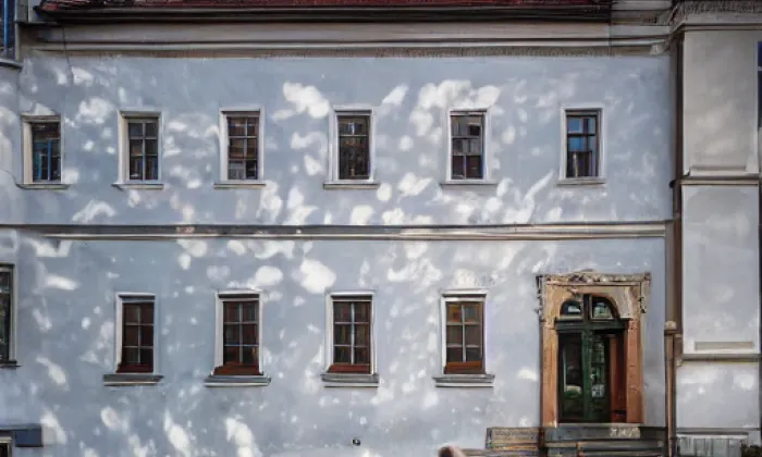 Františkánský klášter v Turnově – akvarel