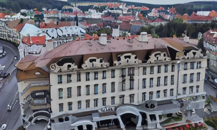 grandhotel a okresní dům v Pardubicích – podzim