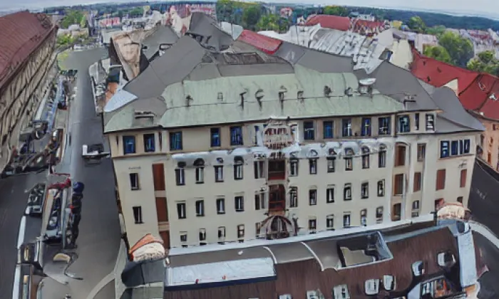 grandhotel a okresní dům v Pardubicích – jaro