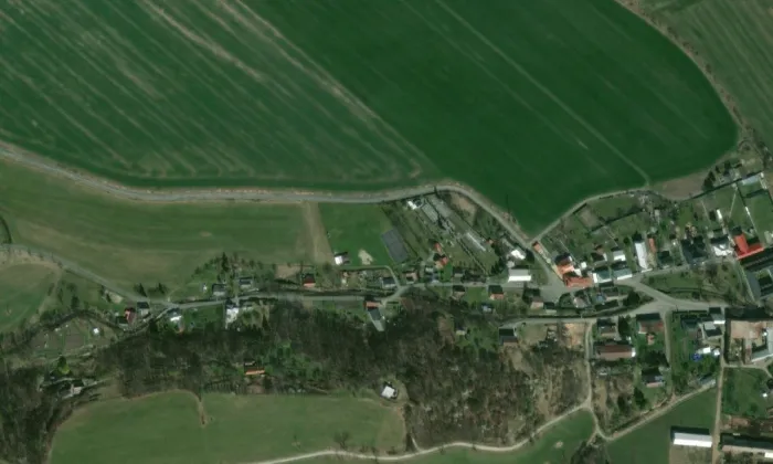 Hřbitov – letecký pohled
