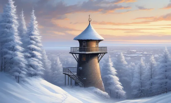 Heřmanova Huť (rozhledna) – winter