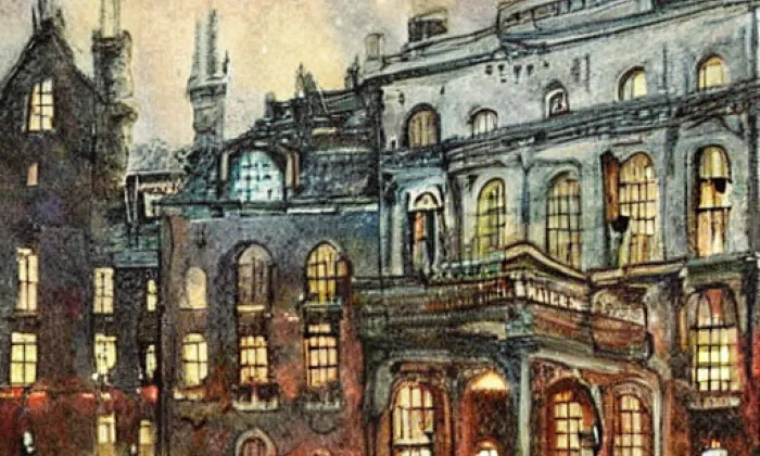 Herburský klášter – noc