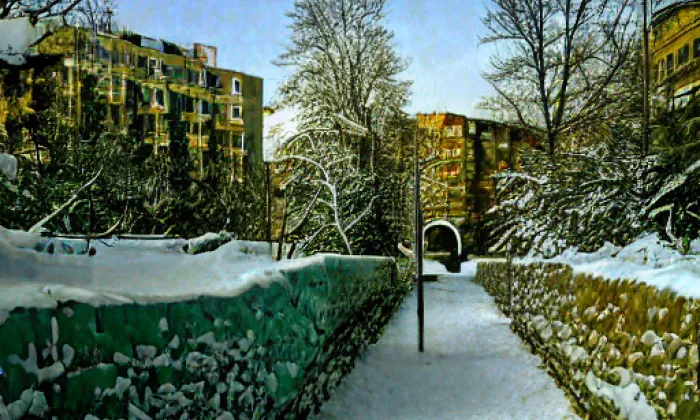 Heroldovy sady – winter