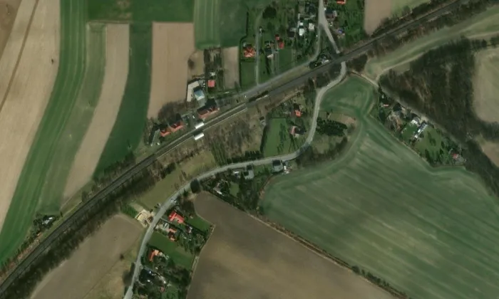 Hladké Životice – letecký pohled