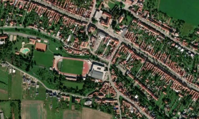 Hluk – letecký pohled