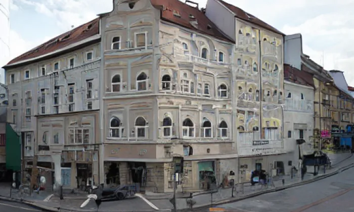Hornický - Lidový dům – iluminace