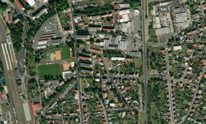 hostinec U lukostřelce – letecký pohled