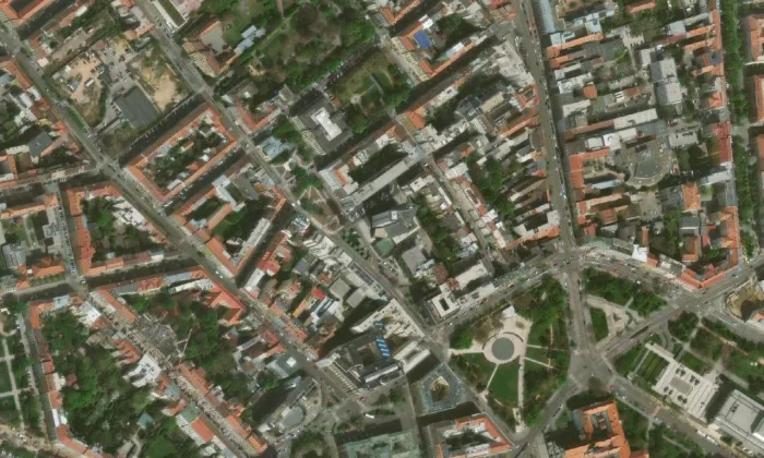 Hotel Continental – letecký pohled