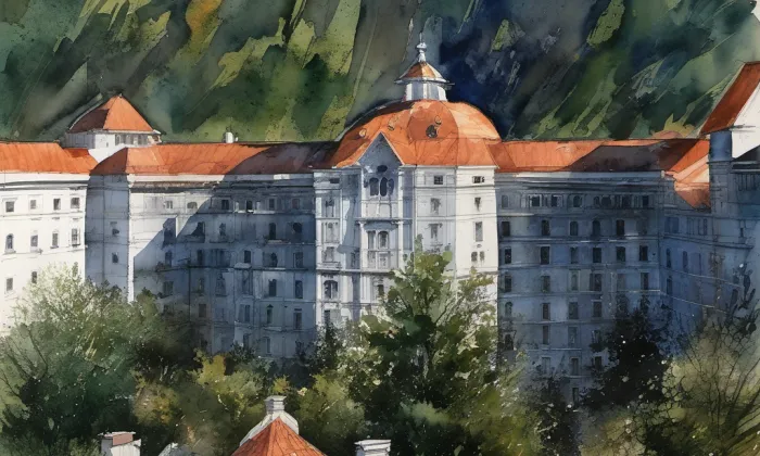 Hotel Imperial – akvarel